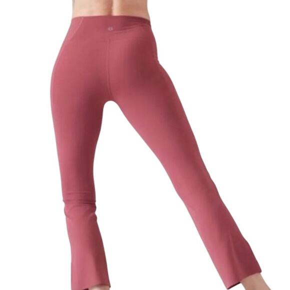 Athleta Transcend Stash Crop Straight Leg Berry Rose Women's Size XXS NWT - Picture 2 of 12